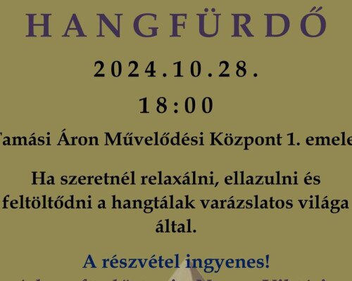 Hangfürdő - Nemes Viktóriával