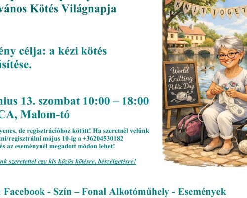 Tóparti Tűparty- A Nyilvános Kötés Világnapja
